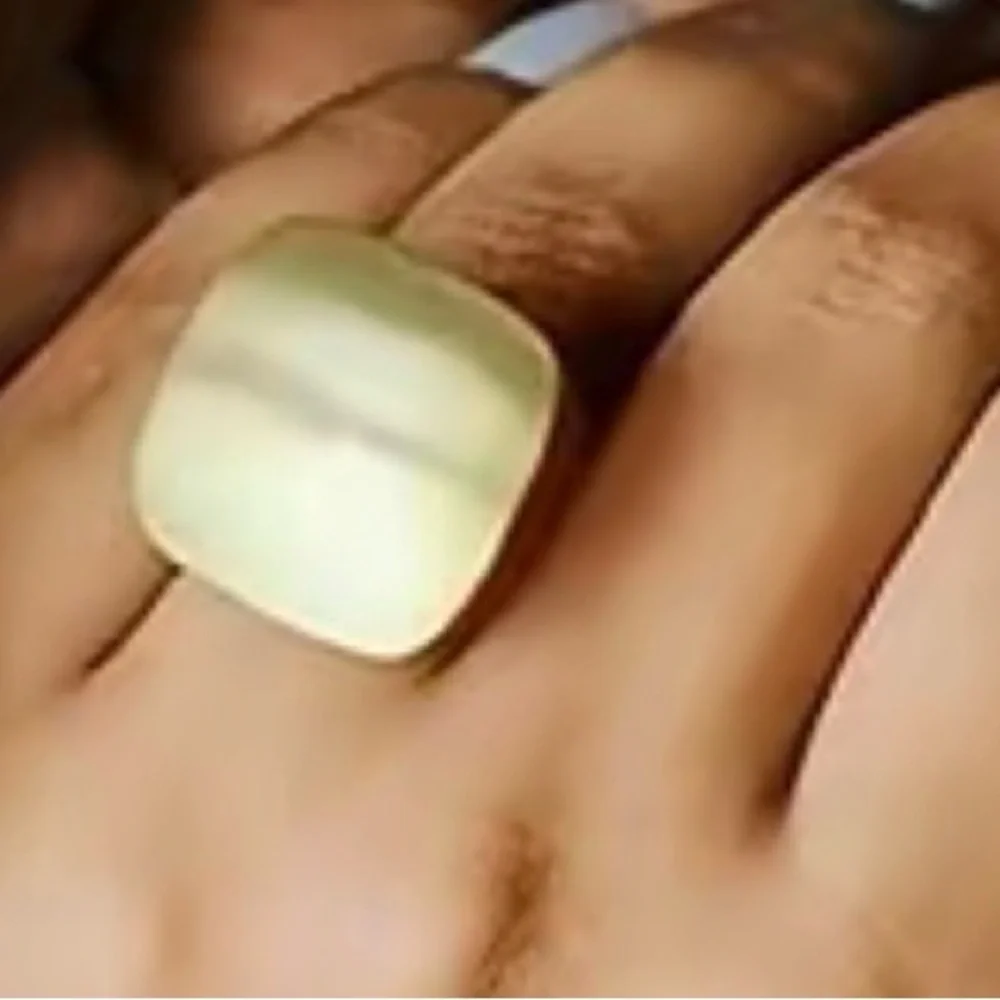 Chunky Square Signet Ring (Matte Finish) - Picture 1 of 5